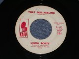 LINDA SCOTT - THAT OLD FEELING ( Ex+/Ex+)  / 1964 US ORIGINAL WHITE LABEL PROMO 7" SINGLE  