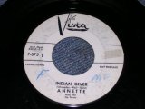 ANNETTE - INDIAN GIVER / 1961 US ORIGINAL White Label Promo 7" SINGLE  