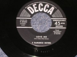 画像1: 5 DeMARCO SISTERS - LOVE ME / 1954 US ORIGINAL 7" SINGLE