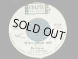 EARL-JEAN (of COOKIES )  - I'M INTO SOMETHIN' GOOD ( ORIGINAL Version of HERMANS HERMITS No.1 HITS : BOTH SONGS by Carole King & Gerry Goffin Works ) / 1964 US AMERICA ORIGINAL White Label PROMO Used 7" Single  
