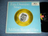 FATS DOMINO - SINGS MILLION RECORD HITS ( Ex/Ex+ )  / 1967 Release Version US AMERICA  "BLACK with GREEN  Label"  MONO Used  LP 
