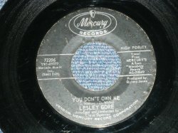 画像1: LESLEY GORE  -  YOU DON'T OWN ME : RUN BABY,RUN  ( Ex+/Ex+ )  / 1963 US AMERICA ORIGINAL  Used 7" inch Single 