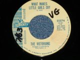 The VICTORIANS - WHAT MAKES LITTLE GIRLS CRY  ( Arr.& Conducted  by PERRY BOTKIN,Jr.)  : CLIMB EVERY MOUNTAIN    (Ex+/Ex+ ) / 1963 US AMERICA ORIGINAL "AUDITION Label PROMO"  Used 7" SINGLE 