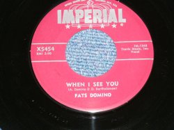 画像1: FATS DOMINO -  WHEN I SEE YOU : WHAT WILL I TELL MY HEART  ( Ex++/Ex++ )  / 1957 US AMERICA 1st Press "MAROON Label" Used 7" Single 