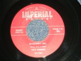 FATS DOMINO -  A) BLUEBERRY HILL B) HONEY CHILE (Ex++/Ex++)  / 1956 US AMERICA ORIGINAL Used 7" Single 