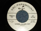 LOU BARTEL - A)NATURAL NATURAL BABY  B)MY IDEA OF HEAVEN (VG+++/VG+++ Lots of NOISY) / 1957 US AMERICA ORIGINAL "WHITE ALBEL PROMO" Used 7" Single 