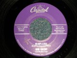 GENE VINCENT - A)BE-BOP-A-LULA   B)WOMAN LOVE (Ex++/Ex++) / 1956 US AMERICA ORIGINAL 1st Press "CAPITOL LOGO on TOP Label" Used 7" inch 45 rpm Single  