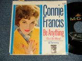 CONNIE FRANCIS - A)BE ANYTING   B)TOMMY (Ex+/POOR, Ex++) / 1964 US AMERICA ORIGINAL Used 7" PICTURE SLEEVE 