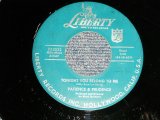  PATIENCE and PRUDENCE - A)TONIGHT YOU BELONG TO ME   B)A SMILE AND A RIBBON (VG+++/VG++) / 1956 US AMERICA Original Used 7" Single   