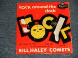 BILL HALEY and His COMETS - ROCK AROUND THE CLOCK (Ex++/Ex+) / 1957 UK ENGLAND ORIGINAL "REDLABEL" Used 7" EP with PICTURE SLEEVE