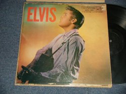 画像1: ELVIS PRESLEY -  ELVIS (Matrix #A)G2 WP-7207-1S I B4 B)G2 WP-7208-1S I D 3 ) "RCA RECORD Press in INDIANA"(VG+++/Ex++ TAPE SEAM) / 1956 US AMERICA ORIGINAL 1st Press "ADS on BACK COVER" "SILVER RCA VICTOR logo on Top & LONG PLAY at BOTTOM & 1-6 Credit Track # Label"  MONO Used LP