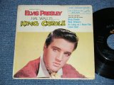 ELVIS PRESLEY - KING CREOLE VOL.1(Matrix #A)1S B)2S) (EARLY Label) (Ex+, VG+++/Ex++) / 1958 US ORIGINAL "DOG ON TOP Label" Used 7"45rpm EP With Picture Sleeve  