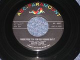 LLOYD PRICE - WHERE WERE YOU / 1959 US ORIGINAL 7" SINGLE  