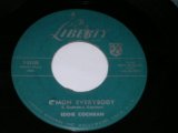 EDDIE COCHRAN - C'MON EVERYBODY (Ex++/Ex++ STOL) / 1958 US AMERICA ORIGINAL 1st Press "TURQUOISE Label" Used 7" Single  