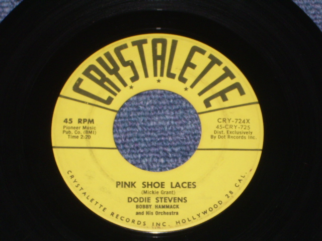 DODIE STEVENS - PINK SHOE LACES (1st DEBUT SINGLE ) / 1959 US ORIGINAL 7