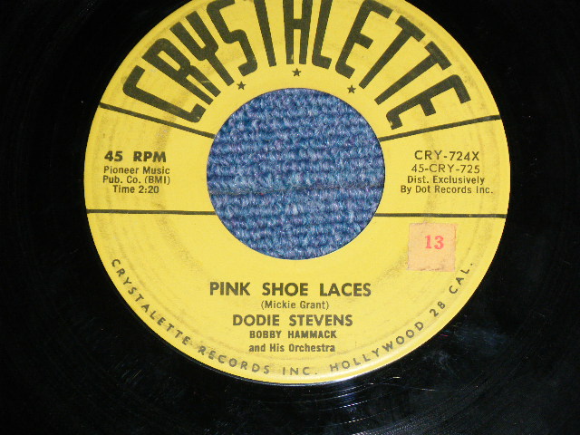DODIE STEVENS - PINK SHOE LACES / 1959 US ORIGINAL Used 7