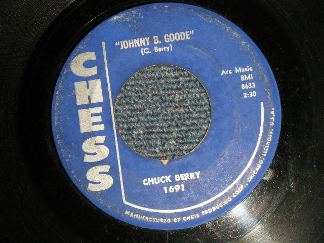 CHUCK BERRY - A)JOHNNY B. GOODE  B)AROUND & AROUND (Ex/Ex) / 1958 US AMERICA ORIGINAL Used 7
