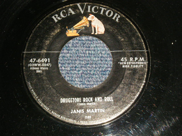 JANIS MARTIN - DRUGSTORE ROCK AND ROLL : WILL YOU, WILLYUM (Ex-/Ex-)/ 1956 US AMERICA ORIGINAL Used 7