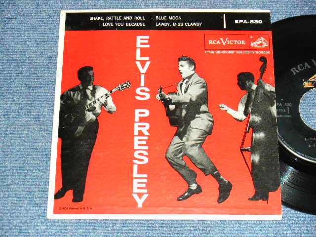 ELVIS PRESLEY - ELVIS PRESLEY : SHAKE RATTLE AND ROLL (Matrix # A)3S B)3S) (Ex+++/Ex++) / 1956 US ORIGINAL 