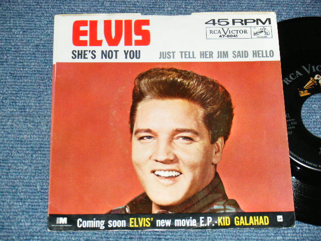 ELVIS PRESLEY - A)She's Not You   B) Just Tell Her Jim Said Hello (Ex++/Ex+) / 1962 US AMERICA ORIGINA Used 7