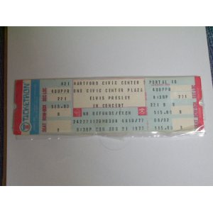 画像: ELVIS PRESLEY 1977.8.21.CONCERT TICKET 