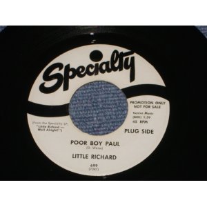 画像: LITTLE RICHARD - POOR BOY PAUL / 1964 US ORIGINAL White Label PROMO 7"SINGLE 