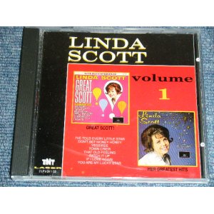 画像: LINDA SCOTT - VOLUME 1 : GREAT SCOTT + GREATEST HITS ( 2 in 1 ) / 1992 US RE-PRESS Brand New CD-R  