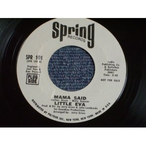 画像: LITTLE EVA - MAMA SAID ( NORTHERN STYLE SONG With BREAKBEATS! ) / 1970 US ORIGINAL White Label Promo 7" SINGLE  