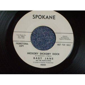 画像: BABY JANE And The ROCK-A-BYES - HICKORY DICKORY DOCK / Early 1960s US ORIGINAL White Label Promo 7" SINGLE  