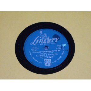 画像: PATIENCE & PRUDENCE - TONIGHT YOU BELONG TO ME / US ORIGINAL 78rpm SP  