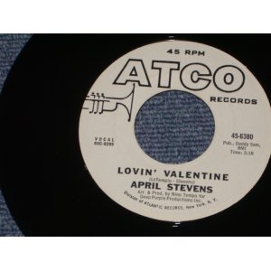 画像: APRIL STEVENS - LOVIN' VALENTINE / 1965 US ORIGINAL White Label 7" SINGLE  