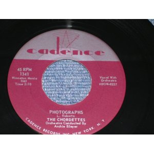 画像: THE CHORDETTES - PHOTOGRAPHS / 1957 US Original 7" Single 