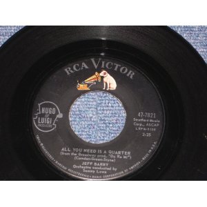 画像: JEFF BARRY - ALL YOU NEED IS QUATER / 1960 US Original 7" Single  