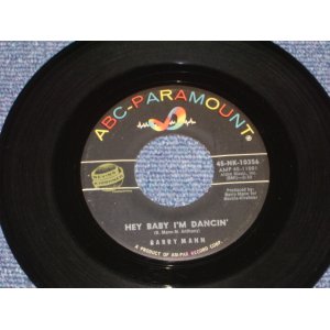 画像: BARRY MANN - HEY BABY I'M DANCIN' ( Ex+/Ex+ ) / 1962 US ORIGINAL 7" SINGLE  