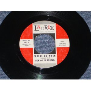 画像: DION & THE BELMONTS - WHERE OR WHEN / 1959 US Original 7" Single 