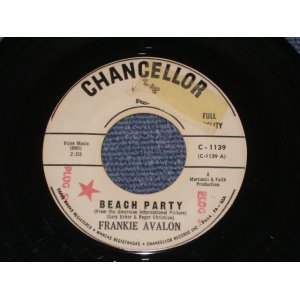 画像: FRANKIE AVALON - BEACH PARTY / 1963 US ORIGINAL White Label Promo 7" Single 