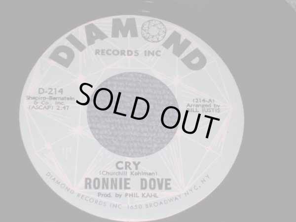 画像1: RONNIE DOVE - CRY / 1966 US ORIGINAL 7" Single 