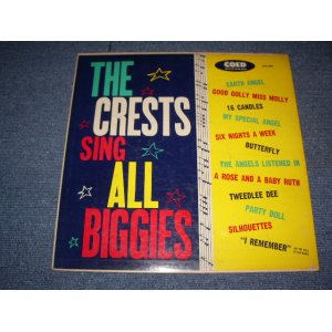 画像: THE CRESTS - SING ALL BIGGIES ( Ex+/Ex++ ) / 1960 US ORIGINAL Rare! "YELLOW LABEL With BLACK PRINT"  MONO Used LP  