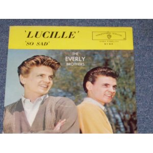 画像: The EVERLY BROTHERS - SO SAD / LUCILLE ( Ex+++/MINT- ) / 1960 US ORIGINAL 7"SINGLE With PICTURE SLEEVE