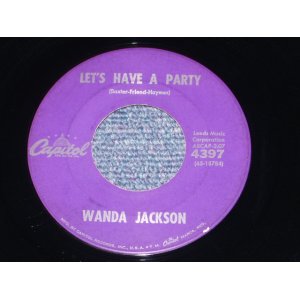 画像: WANDA JACKSON - LET'S HAVE A PARTY / 1960 US ORIGINAL 7"Single