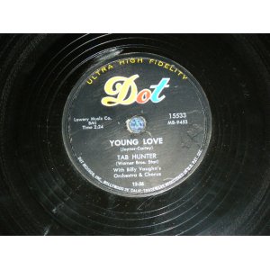 画像: TAB HUNTER - YOUNG LOVE  / 1957 US ORIGINAL 78rpm SP 