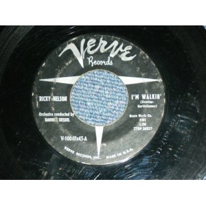 画像: RICKY NELSON -  I'M WALKIN'  ( DEBUT SINGLE : Ex+/Ex+  ) / 1957 US ORIGINAL 1st Press Label Used 7"SINGLE 