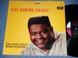 画像: FATS DOMINO - FATS DOMINO SWINGS ( Ex+/Ex++ )  / 1964 Release Version US AMERICA ORIGINAL "BLACK with PINK  Label"  STEREO Used  LP 