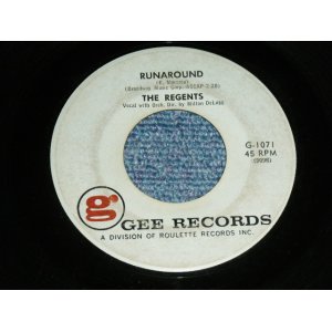 画像: The REGENTS - RUNAROUND : LAULA  MY DARLING  ( Ex/VG+++ )   / 1961 US AMERICA ORIGINAL   Used 7"45rpm Single 