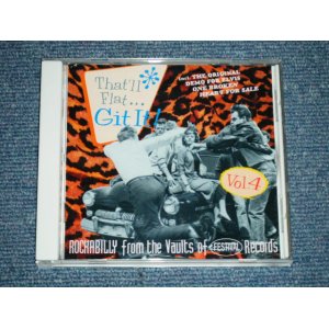 画像: va OMNIBUS - THAT'LL FLAT GIT IT VOL.4( MINT-/MINT )  / 1994 GERMAN GERMANY Used CD 