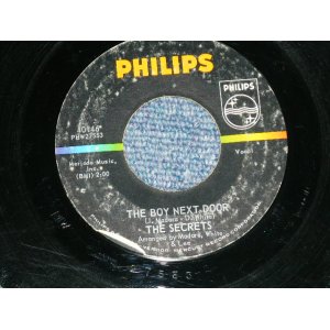 画像: The  SECRETS - THE BOY NEXT DOOR : LEARNIN' TO FORGET  ( Ex++/Ex++)  / 1963 US AMERICA  ORIGINAL Used 7" SINGLE 