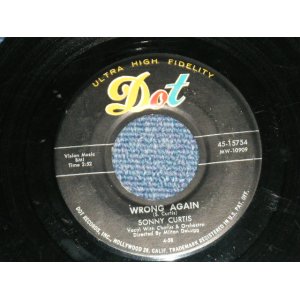 画像: SONNY CURTIS ( of The CRICKETS) -  WRONG AGAIN : LAUGHING STOCK ( VG+++/VG+++  ) / 1958 US AMERICA ORIGINAL Used  7" SINGLE