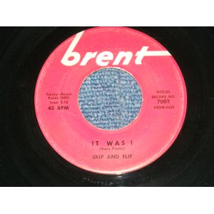 画像: SKIP and FLIP- IT WAS I : LUNCH HOUR  (GARY PAXTON works)  ( Ex++/Ex++ ) / 1959 US AMERICA  ORIGINAL Used 7" SINGLE 