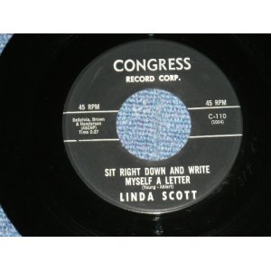 画像: LINDA SCOTT - SIT RIGHT DOWN AND WRITE MYSELF A LETTER (Ex+++/Ex+++ ) / 1963 US AMERICA ORIGINAL Used  7" SINGLE  