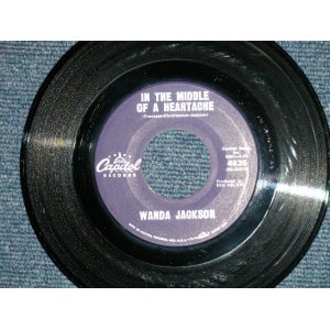 画像: WANDA JACKSON -  IN THE MIDDLE OF A HEARTACHE : I'D BE ASHAMED ( Ex+/Ex+)  / 1963 US AMERICA ORIGINAL Used 7"Singl